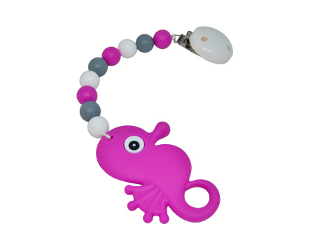 Silikonbeißkette Seepferdchen