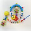 Greifling + Schnullerkette Regenbogen – Bild 2