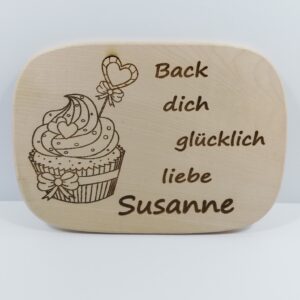 Geschenk *Back dich glücklich* zum Geburtstag, Weihnachten etc. mit Wunschname