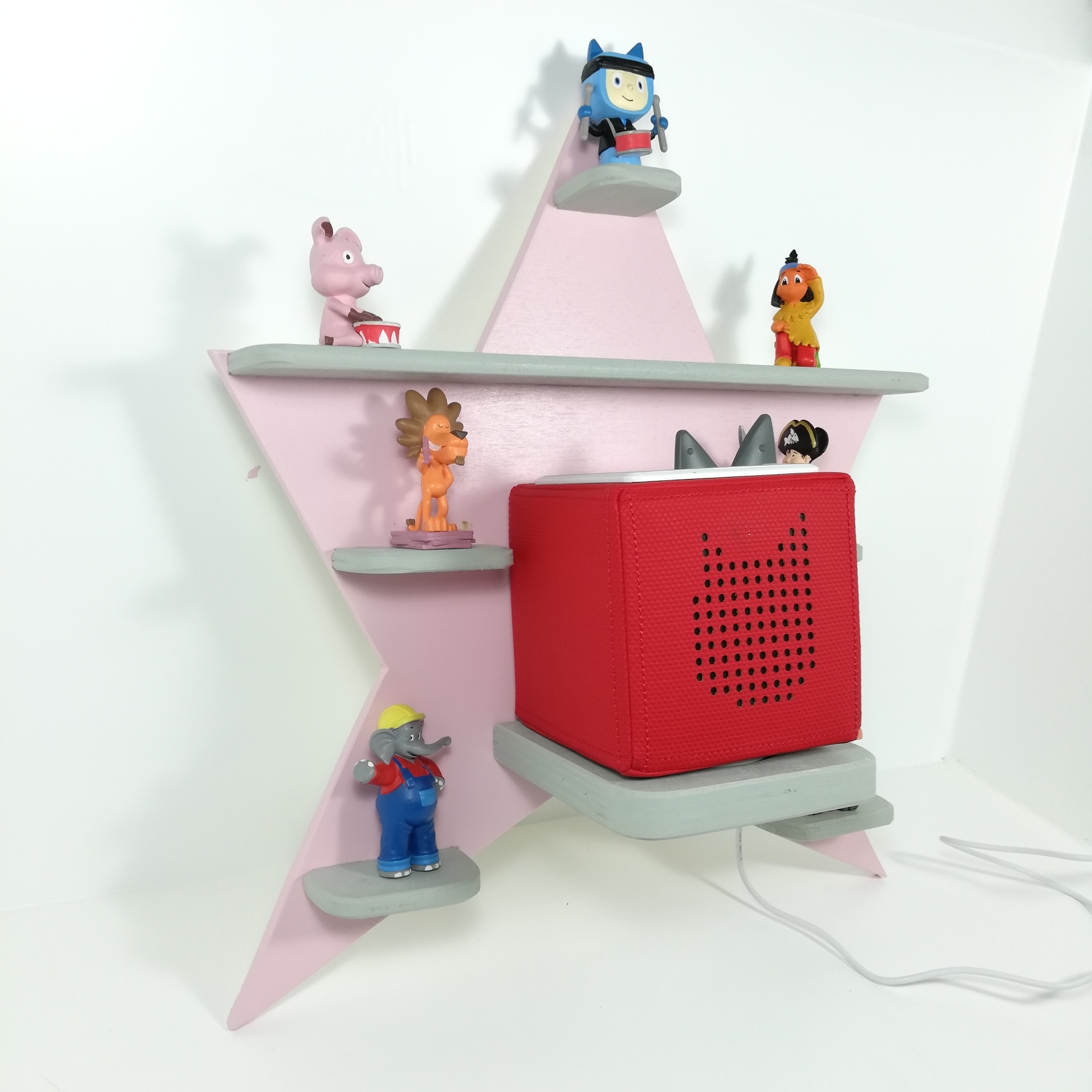 Regal ideal für die Tonie Box und die Tonie Figuren Stern Farbwahl – Bild 2