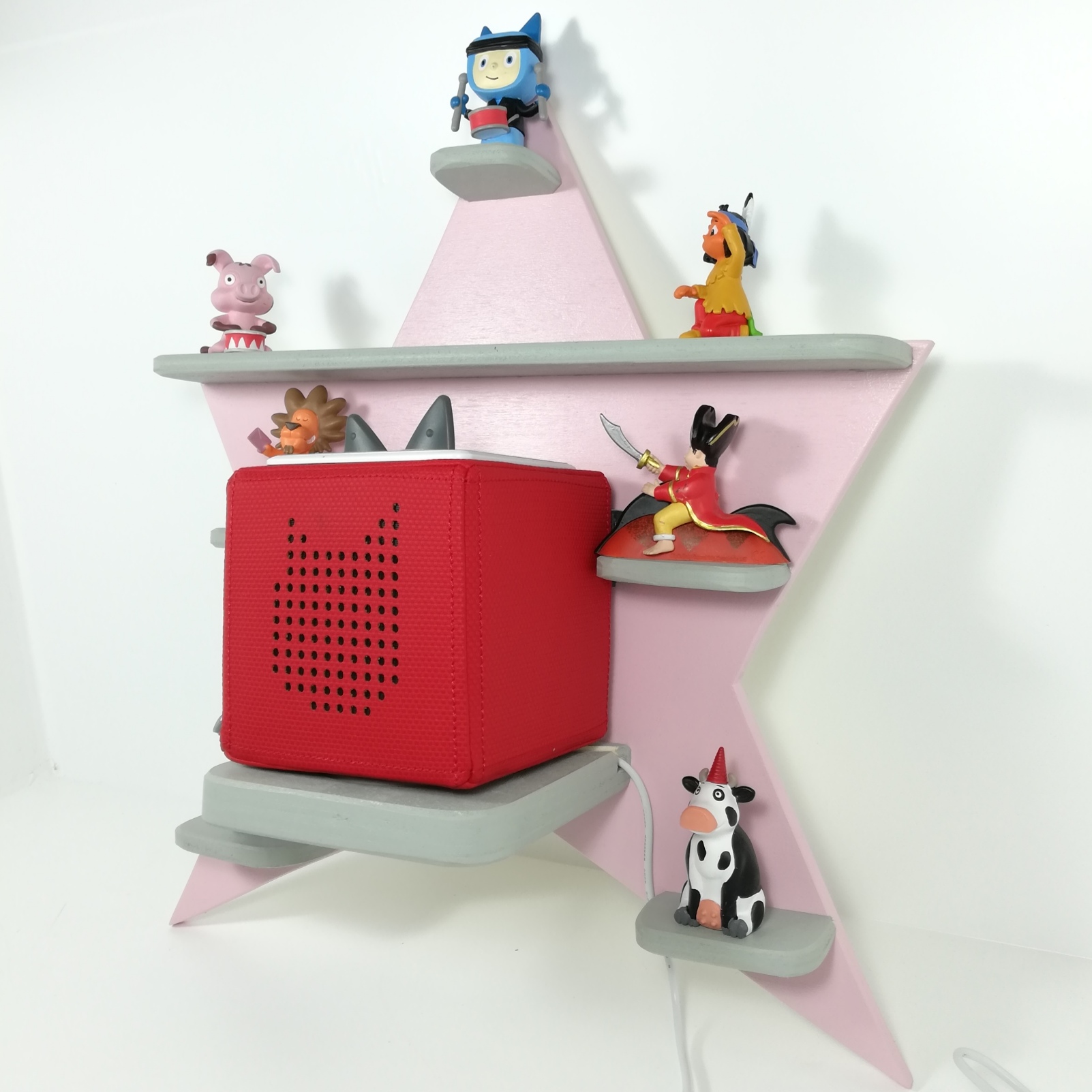 Regal ideal für die Tonie Box und die Tonie Figuren Stern Farbwahl – Bild 3