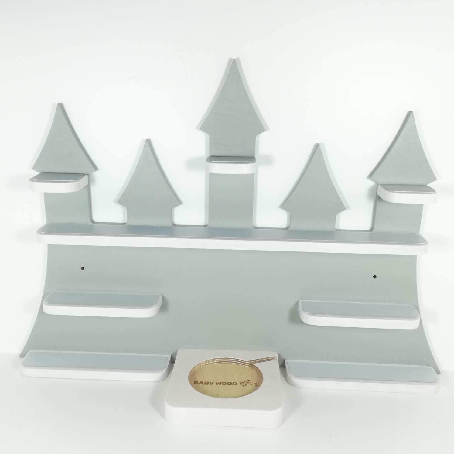 Tonie Board, Schloß in grau mit Regalfarbe nach Wahl – Bild 9