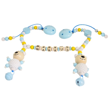 Kinderwagenkette *Prinz* mit Häkelteddys