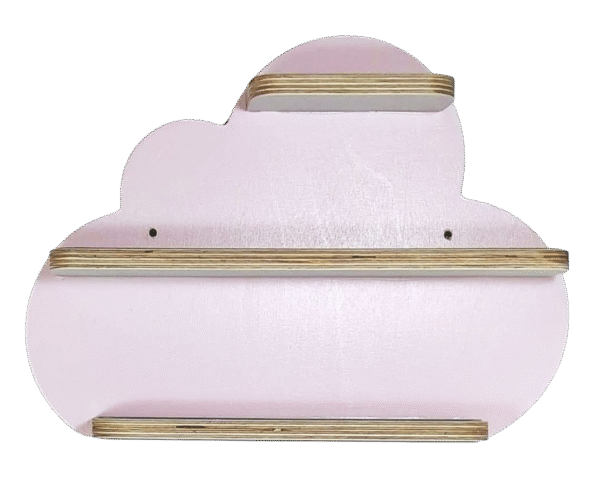 Regal ideal für die Tonie Figuren Wolke rosa