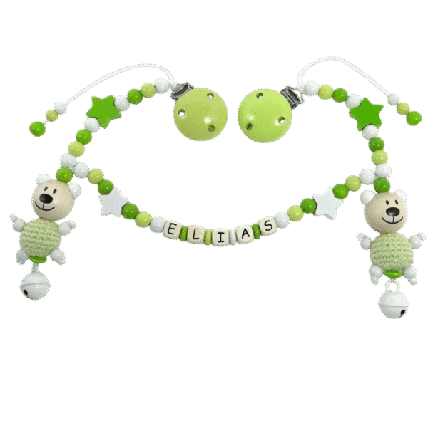 Kinderwagenkette *Elias* mit Häkelteddys