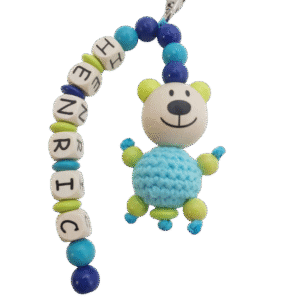 Schlüsselanhänger mit Häkelteddy