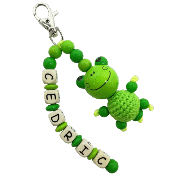 Schlüsselanhänger mit Häkelfrosch *Cedric*