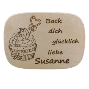 Geschenk *Back dich glücklich* zum Geburtstag, Weihnachten etc. mit Wunschname