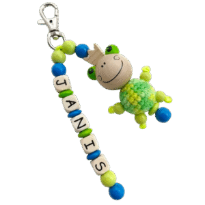 Schlüsselanhänger mit Häkelfrosch *Janis*