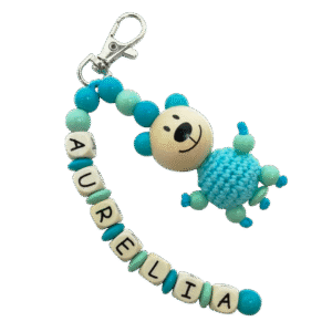 Schlüsselanhänger mit Häkelteddy *Aurelia*